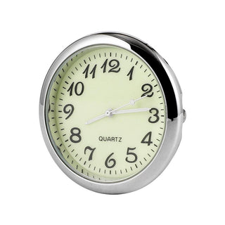 Car Clock Watch Indoor Automobiles Stick-In  Luminous Quartz Analog Watch Universal Pocket Mini Stick-On Clock for Car Boat Bike Home Watch Decoration Accessories Stevvex
