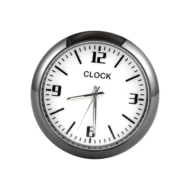 Car Clock Watch Indoor Automobiles Stick-In  Luminous Quartz Analog Watch Universal Pocket Mini Stick-On Clock for Car Boat Bike Home Watch Decoration Accessories Stevvex
