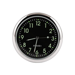 Car Clock Watch Indoor Automobiles Stick-In  Luminous Quartz Analog Watch Universal Pocket Mini Stick-On Clock for Car Boat Bike Home Watch Decoration Accessories Stevvex