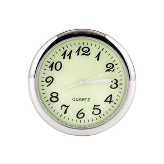 Car Clock Watch Indoor Automobiles Stick-In  Luminous Quartz Analog Watch Universal Pocket Mini Stick-On Clock for Car Boat Bike Home Watch Decoration Accessories Stevvex