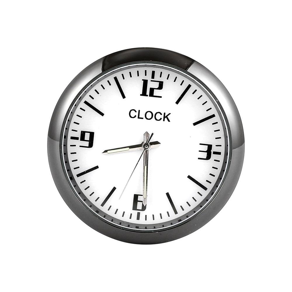 Car Clock Watch Indoor Automobiles Stick-In  Luminous Quartz Analog Watch Universal Pocket Mini Stick-On Clock for Car Boat Bike Home Watch Decoration Accessories Stevvex