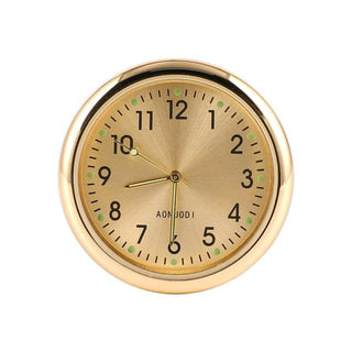 Car Clock Watch Indoor Automobiles Stick-In  Luminous Quartz Analog Watch Universal Pocket Mini Stick-On Clock for Car Boat Bike Home Watch Decoration Accessories Stevvex