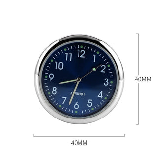 Car Clock Watch Indoor Automobiles Stick-In  Luminous Quartz Analog Watch Universal Pocket Mini Stick-On Clock for Car Boat Bike Home Watch Decoration Accessories Stevvex