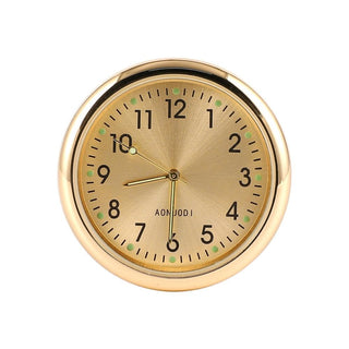 Car Clock Watch Indoor Automobiles Stick-In  Luminous Quartz Analog Watch Universal Pocket Mini Stick-On Clock for Car Boat Bike Home Watch Decoration Accessories Stevvex