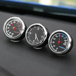 Car Interior Mini Quartz Watch Clock  Mini Clock Car Dashboard Clocks Luminous Car Clock Pocket Stick-On Clock Cars Air Vent Clip Quartz Clocks Vehicle Dashboard Clock Mini Vehicle Clock Car Pocket Clock for Cars  Hygrometer Thermometer Dashboard Ornament Stevvex