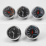 Car Interior Mini Quartz Watch Clock  Mini Clock Car Dashboard Clocks Luminous Car Clock Pocket Stick-On Clock Cars Air Vent Clip Quartz Clocks Vehicle Dashboard Clock Mini Vehicle Clock Car Pocket Clock for Cars  Hygrometer Thermometer Dashboard Ornament Stevvex