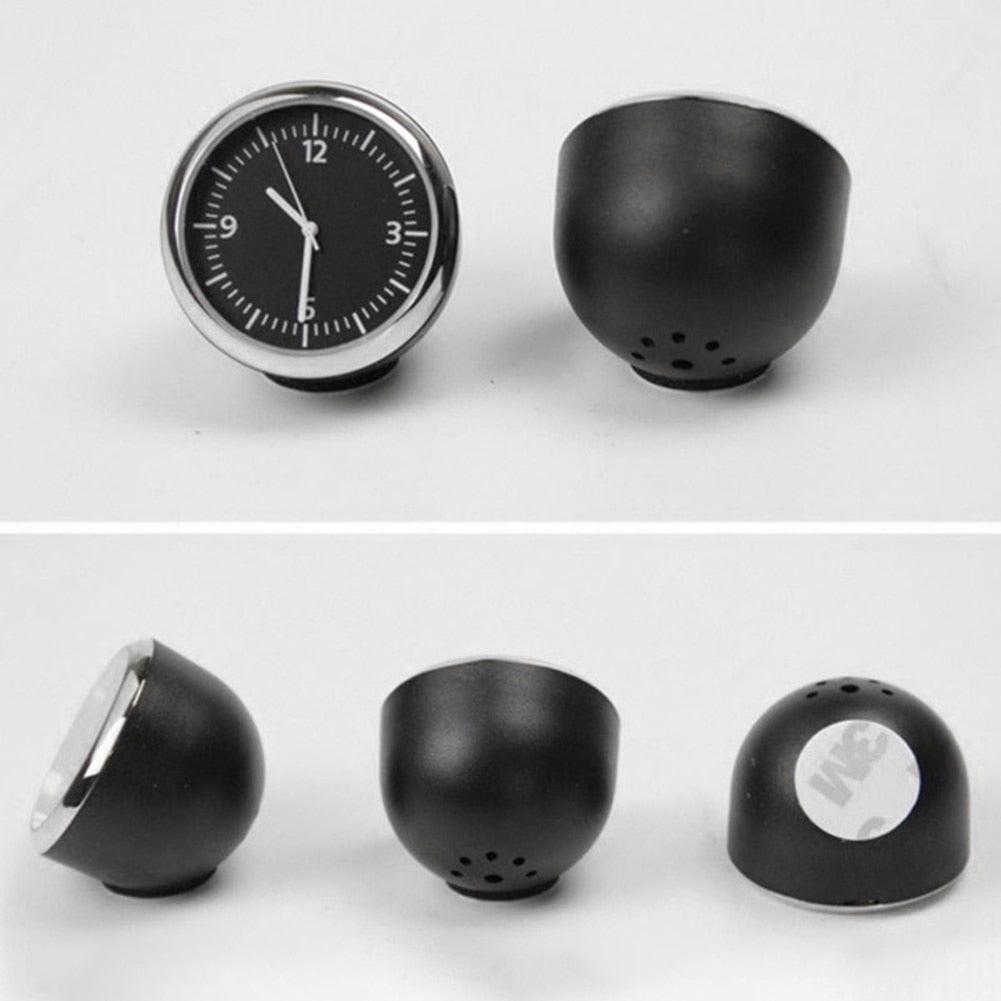 Car Interior Mini Quartz Watch Clock  Mini Clock Car Dashboard Clocks Luminous Car Clock Pocket Stick-On Clock Cars Air Vent Clip Quartz Clocks Vehicle Dashboard Clock Mini Vehicle Clock Car Pocket Clock for Cars  Hygrometer Thermometer Dashboard Ornament Stevvex