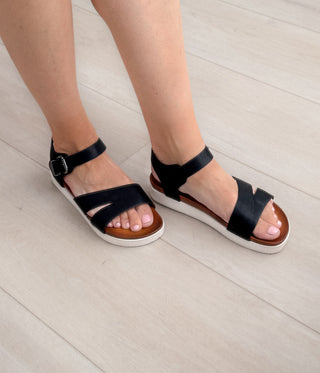Carmel Sandals in Black Naughty Monkey
