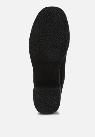 Cary Block Heel Micro Suede Boots