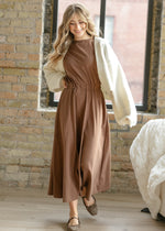 Casey Cap Sleeve Midi Dress Inherit Co.