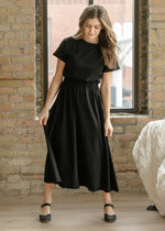Casey Cap Sleeve Midi Dress Inherit Co.