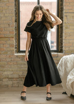 Casey Cap Sleeve Midi Dress Inherit Co.