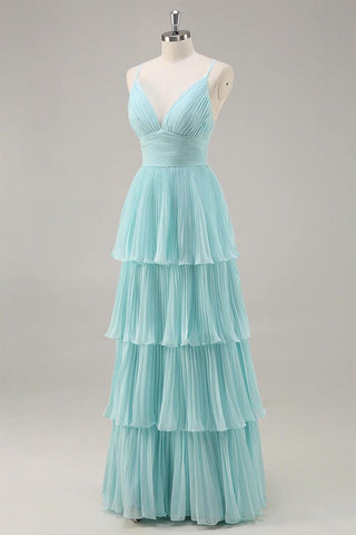 Caterina Pleated Tiered Maxi Dress - By Baano