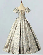 Plus Size Satin Floral V-Neck Gown | Elegant Evening & Prom Dress