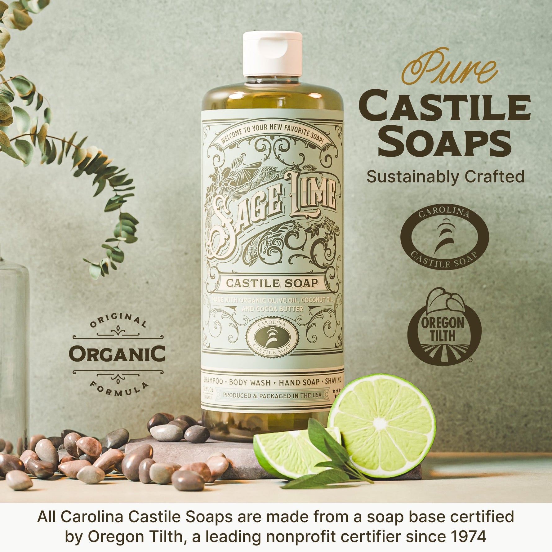 Sage Lime Castile Soap