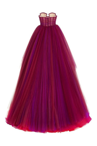 Celebration Time Asymmetrical Strapless Maxi Dress - By Baano