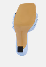 Celie Woven Strap Mid Heel Sandals