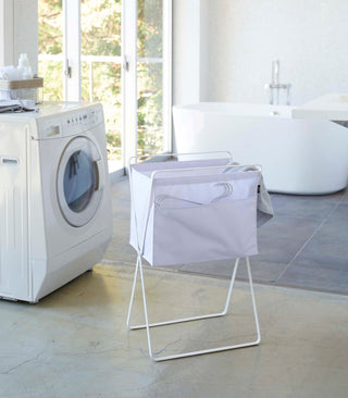 Elevated Laundry Hamper - Steel - By Baano