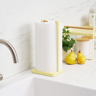 Paper Towel Holder - Steel + Wood - By Baano