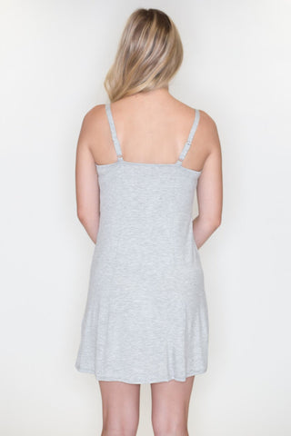 Faux Button Dress