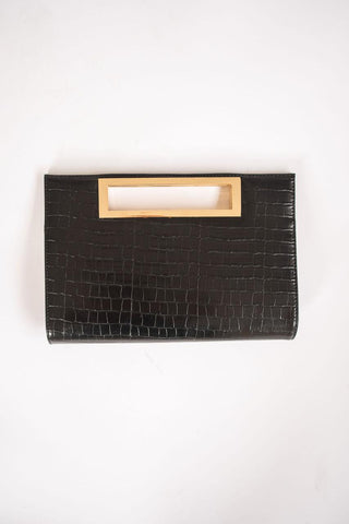 Chloe Croc Clutch