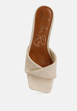 Cityscape Block Heel Slip-On Sandals