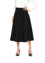Classic Black A-Line 31 Inch Skirt - By Baano