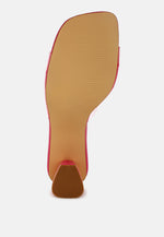 Clear Flirt Clear Strap Slip On Heel Sandals