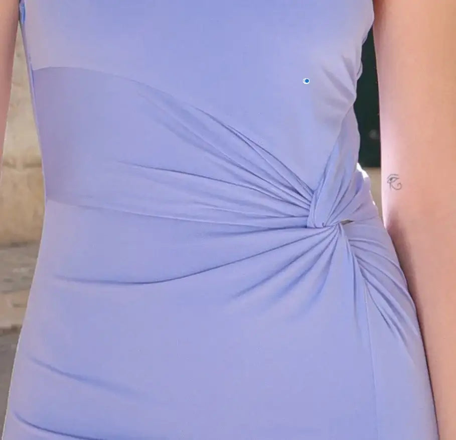 Britt Maxi Dress - Periwinkle - One Shoulder Dress