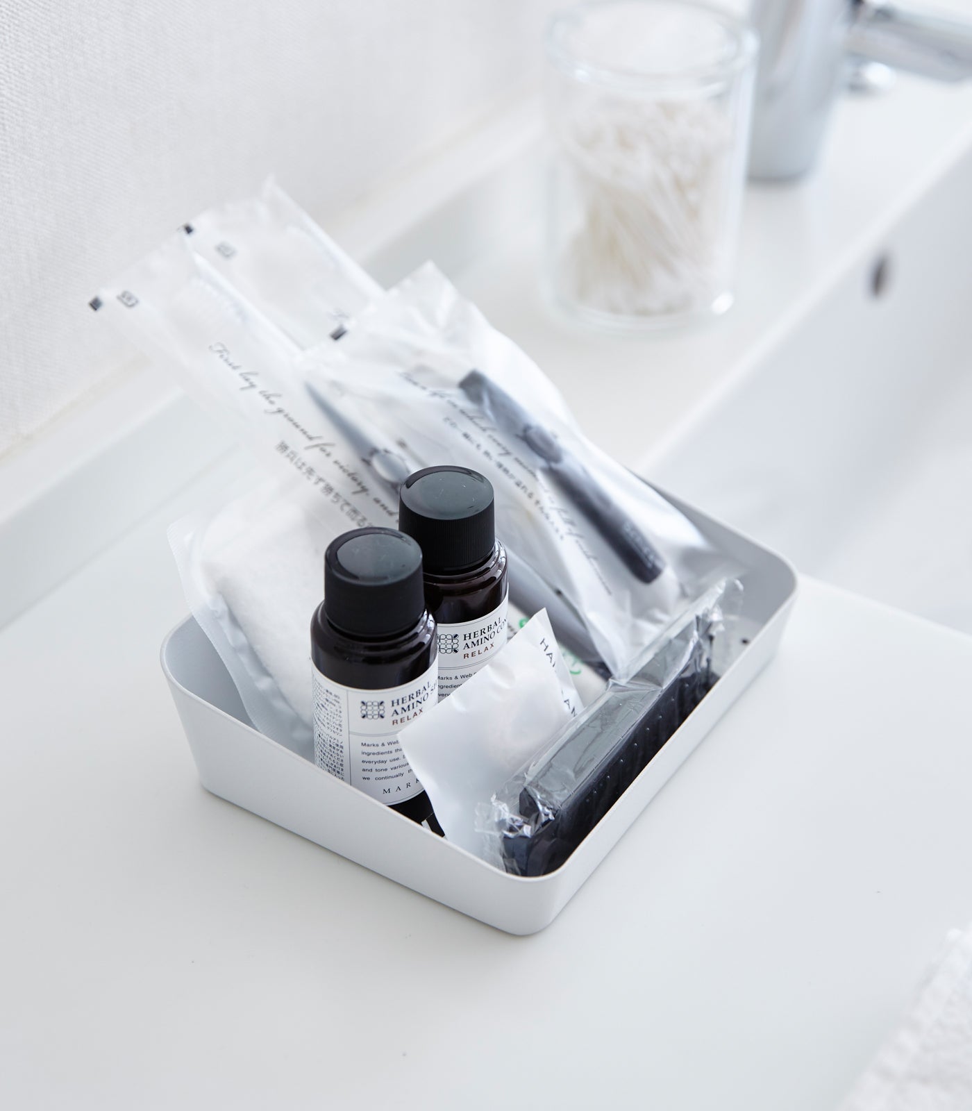 Vanity Tray - Angled - Small - Steel - By Baano