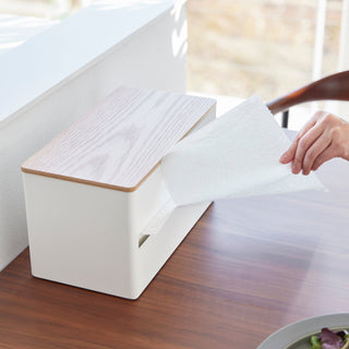 Paper Towel Dispenser - Steel + Wood - By Baano