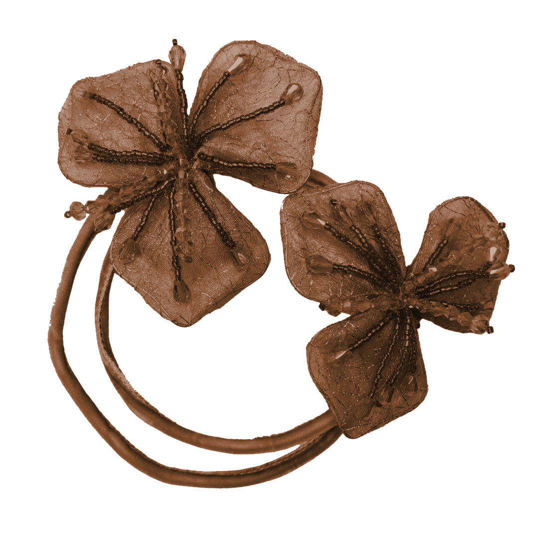 Flexible Dual Flower Wrap (Coffee)