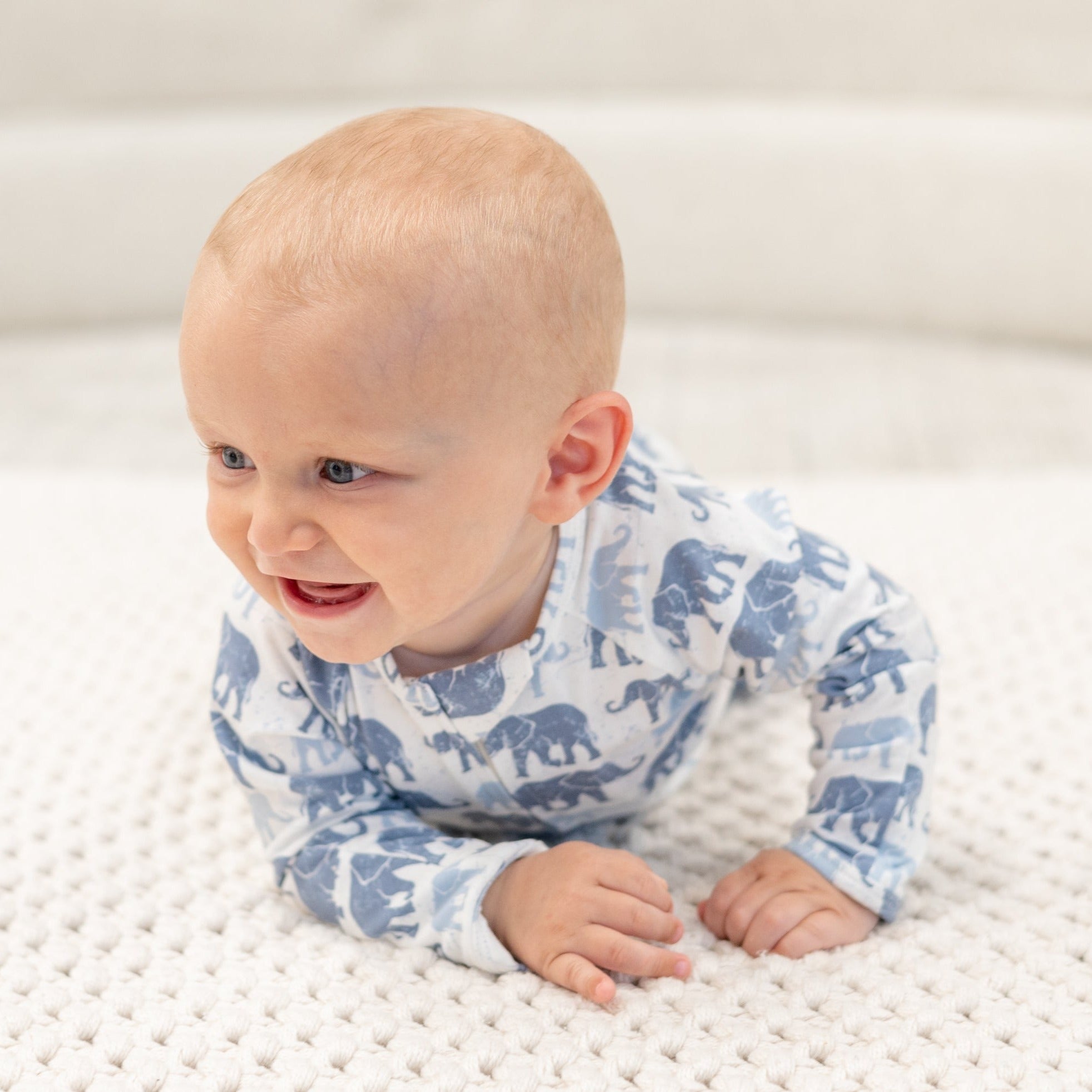 Blue Elephant Convertible Romper - By Baano