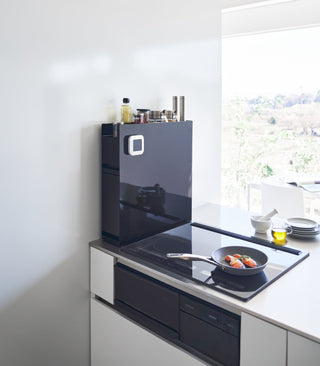 Two-Tier Sliding Drawer Seasoning Rack - Steel - By Baano