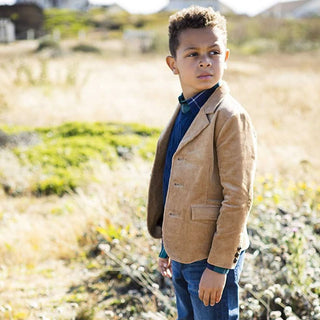 Organic Corduroy Blazer with Elbow Patches - Baby - Glamourous Grace