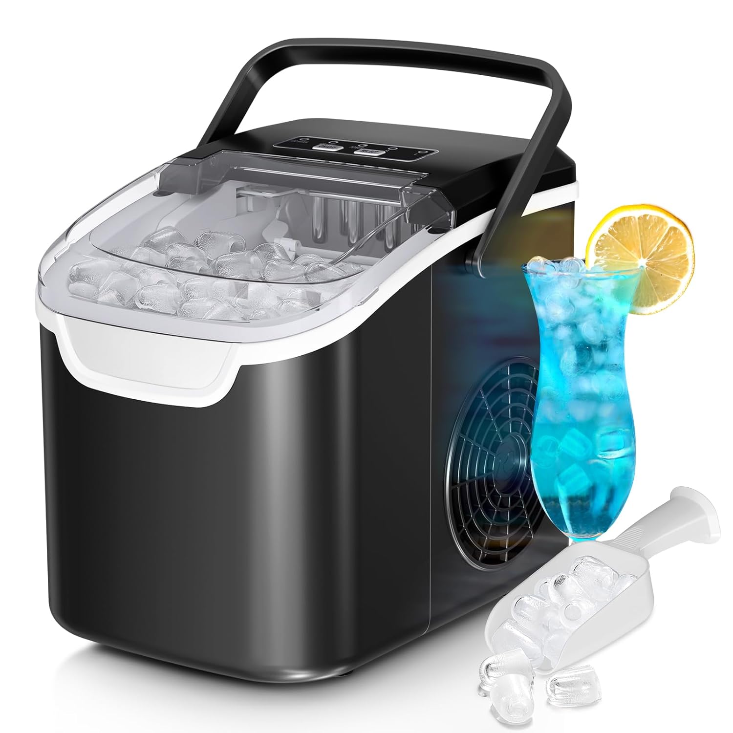 Countertop Ice Maker, 26 lbs/Day ice Production 58012RIM0