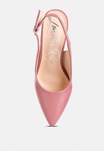 Creidne Block Heel Pointed Toe Sandals