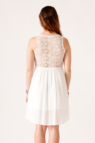 Crochet Back Dress