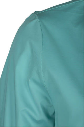 Flair Collared Button - Down Button Side 2 Way Sleeve Pockets Solid Cotton Blend Shirt - Glamourous Grace