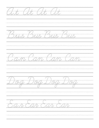 Cursive Handwriting Workbook for Teens (Spiral Bound) - By Baano