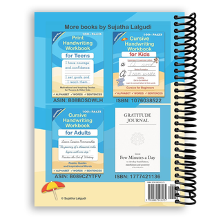 Cursive Handwriting Workbook for Teens (Spiral Bound) - By Baano