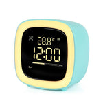 Cut Digital Alarm Clock Cartoon Night Light Desk Alarm Clock Cute Toddler Alarm Clock Dimming Sleep Training Clock with Night Light Kids Wake Up Clock USB Rechargeable Easy Setting Kids Clocks for Bedrooms Rechargeable Battery Christmas gift for Kids Stevvex