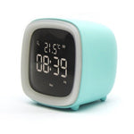 Cut Digital Alarm Clock Cartoon Night Light Desk Alarm Clock Cute Toddler Alarm Clock Dimming Sleep Training Clock with Night Light Kids Wake Up Clock USB Rechargeable Easy Setting Kids Clocks for Bedrooms Rechargeable Battery Christmas gift for Kids Stevvex