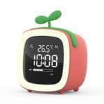 Cut Digital Alarm Clock Cartoon Night Light Desk Alarm Clock Cute Toddler Alarm Clock Dimming Sleep Training Clock with Night Light Kids Wake Up Clock USB Rechargeable Easy Setting Kids Clocks for Bedrooms Rechargeable Battery Christmas gift for Kids Stevvex