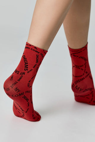 Dense Socks Conte Fantasy - Knitted "My dreams" Design - By Baano