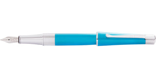 Beverly Translucent Teal Lacquer Fountain Pen - By Baano