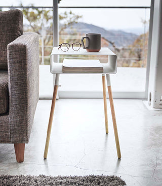 Storage Table - Tall (23" H)  - Steel + Wood - By Baano