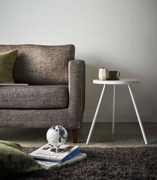 Side Table (20" H)  - Steel + Wood - By Baano