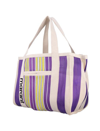 Darwen Striped Nylon Tote Bag