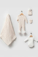 Daniel Cream Newborn Knit Coming Home Set (5 pcs) - By Baano